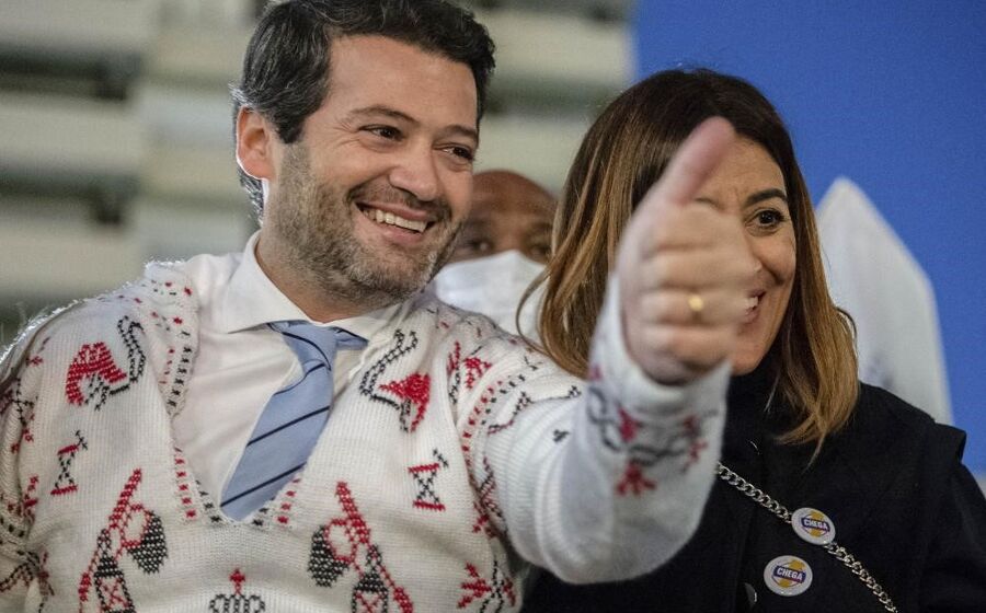 O presidente do partido Chega, André Ventura.