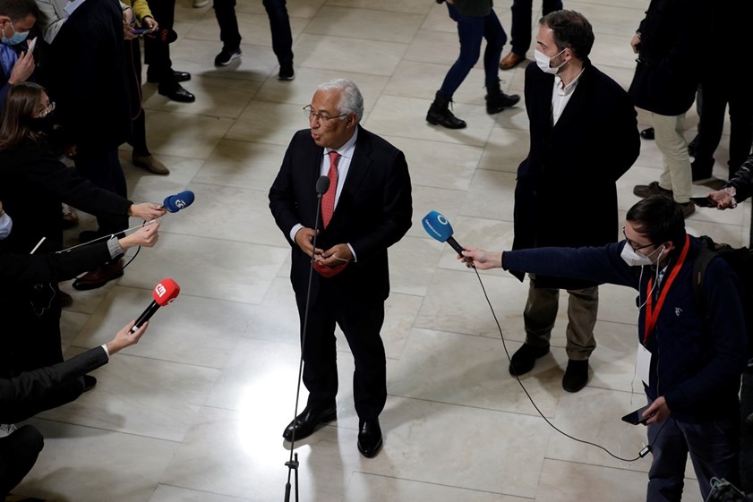 António Costa disse que “foi uma vitória da humildade” no discurso aos militantes no quartel-general do PS.