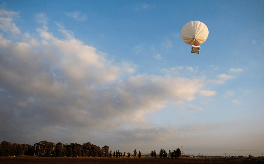 A start-up israelita High Hopes desenvolveu um balão que captura carbono dire   tamente da atmosfera.