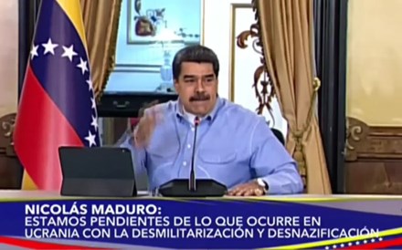 Ucrânia: Presidente da Venezuela teme que a Guerra se estenda ao resto da Europa