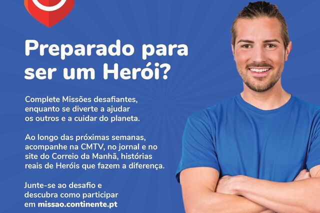 Continente, Correio da Manhã e CMTV apresentam os Heróis Missão Continente