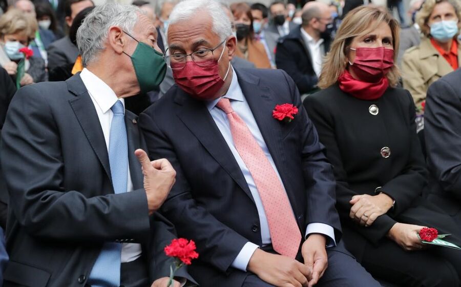António Costa e Marcelo Rebelo de Sousa 25 abril