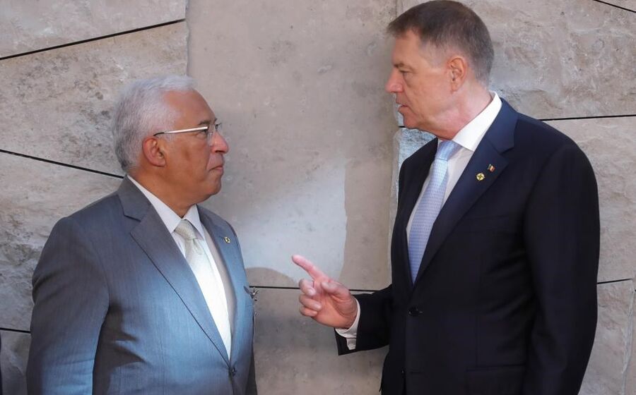 António Costa reunião NATO conversa com presidente Roménia Klaus Iohannis