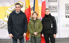 Pedro Sánchez já chegou a Kiev