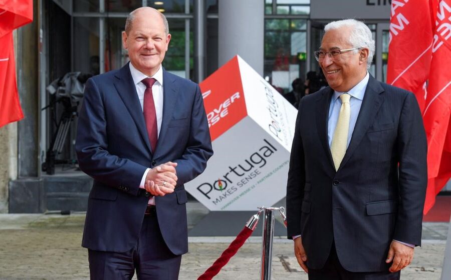 Olaf Scholz Antonio Costa hannover Messe