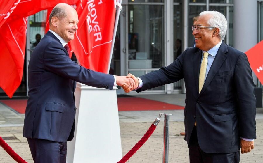 Olaf Scholz Antonio Costa hannover Messe
