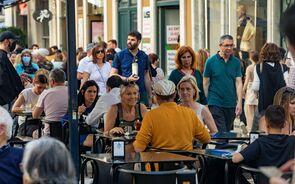 turismo, pessoas, esplanada