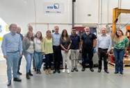 Stephan Timmermann com alguns dos colaboradores da KSB em Portuga