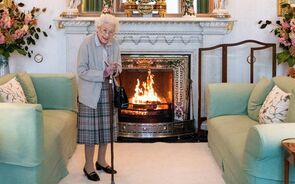 Isabel II na receção a Liz Truss