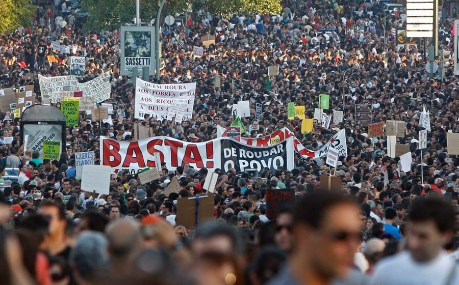 A manifestação “Que se lixe a troika” terá juntado mais de um milhão de pessoas em protesto em todo o país a 15 de setembro de 2012.