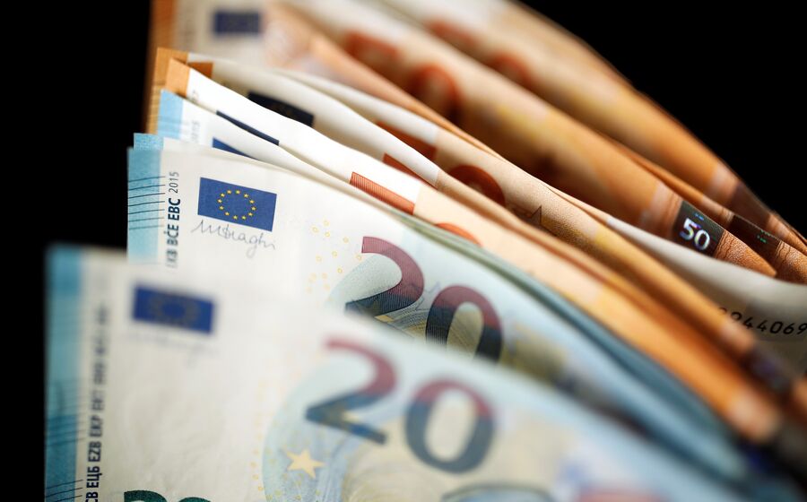 dinheiro, notas, euros