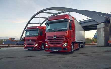 Camiões Mercedes-Benz aceleram na estrada da sustentabilidade