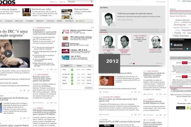 Um quarto de Negócios: 25 anos em homepage