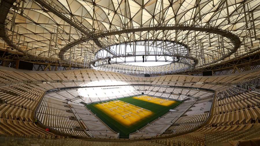 Estádio Lusail; Data de inauguração: 22 de novembro de 2021; Capacidade: 80 mil pessoas