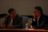 Para o autarca António Miguel Pina (à esquerda de José Apolinário), Olhão é 'um dos players da economia azul do Algarve'