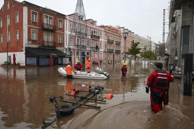 Chuva intensa gera o pandemónio na Grande Lisboa