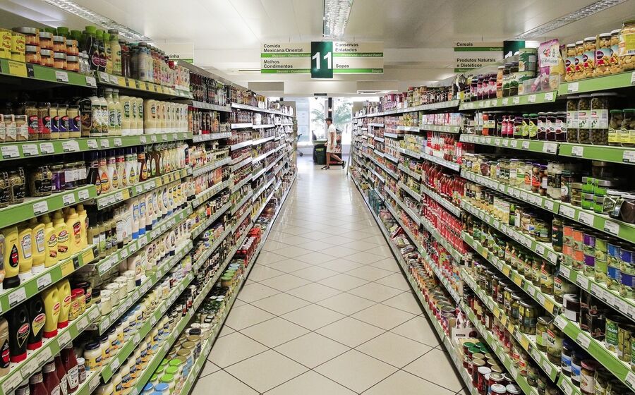 supermercado, retalho, consumo, alimentação