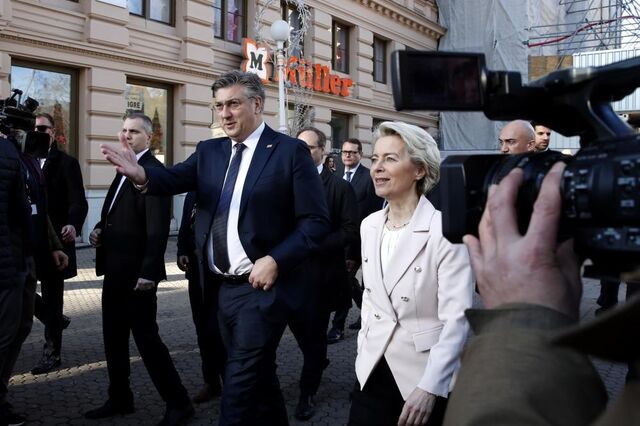 Von der Leyen celebra entrada da Croácia na Zona Euro e no espaço Schengen
