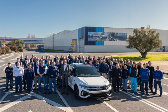 T-Roc número 'um milhão' produzido na Autoeuropa vai para o outro lado do mundo