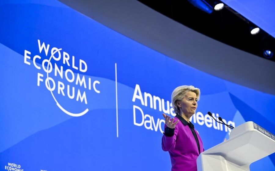 Ursula von der Leyen em Davos