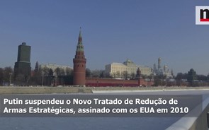 Moscovo volta a falar acerca da suspensão do tratado de armamento nuclear