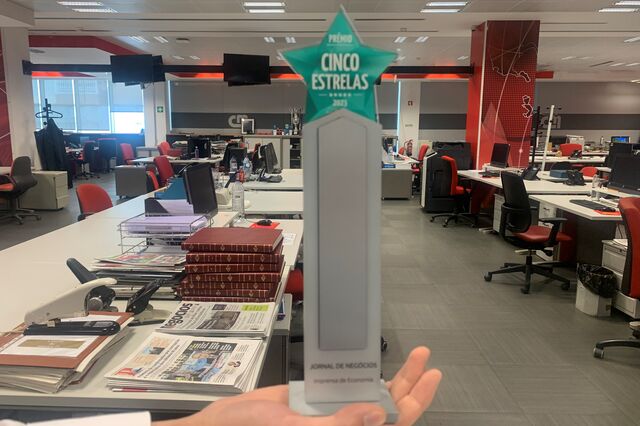 Negócios vence prémio Cinco Estrelas