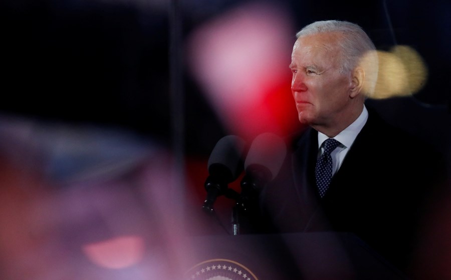 O presidente norte-americano, Joe Biden, em Varsóvia, na Polónia, afirmou que a NATO está “sólida”.