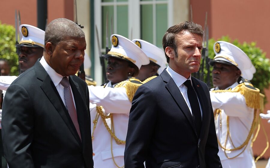 João Lourenço e Emmanuel Macron