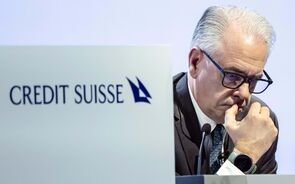 Ex-CEO do Credit Suisse Ulrich Koerner na assembleia geral de acionistas