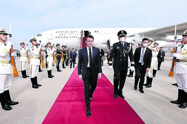 Macron não quer apenas a Rússia a falar com a China