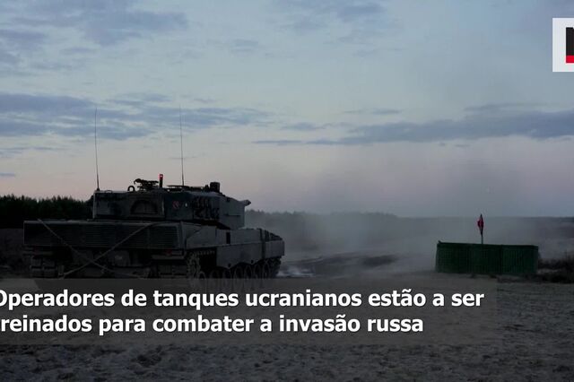 Ucranianos recebem treino para tanques Leopard