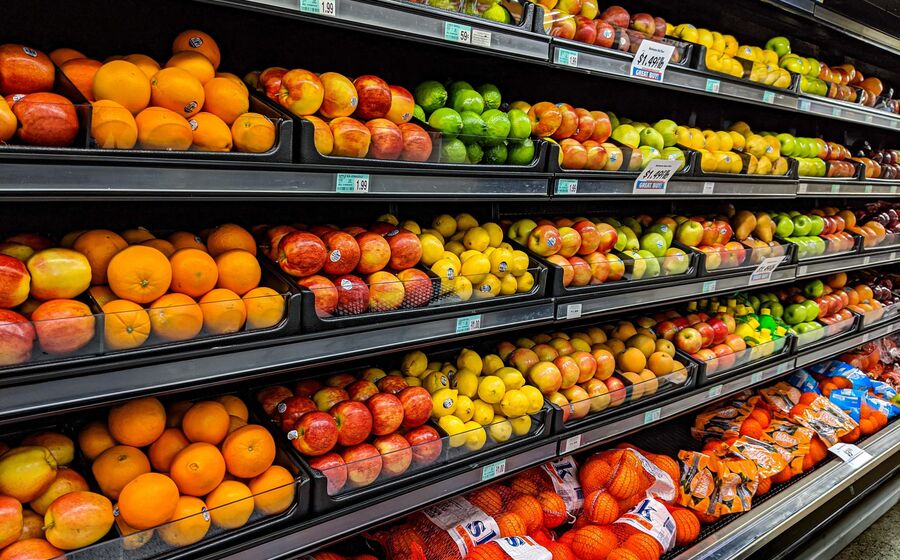 compras consumo supermercado comida alimentos fruta legumes