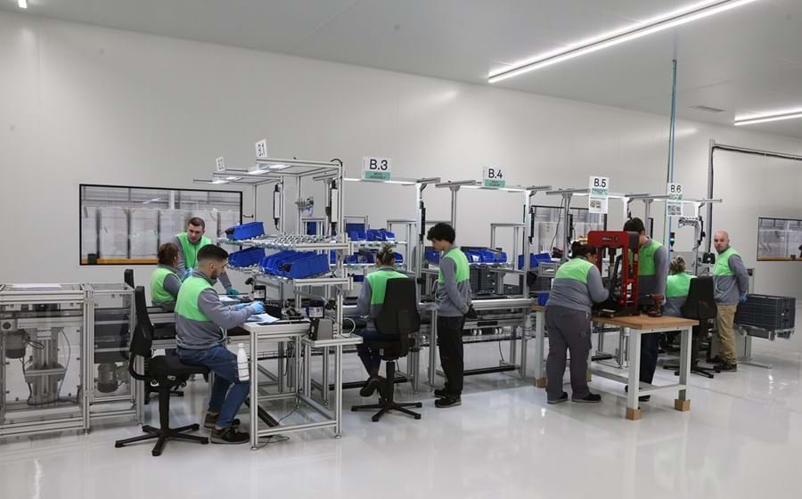 A nova fábrica da Fusion Fuel em Benavente (na foto) produz os eletrolisadores que serão instalados em Sines.