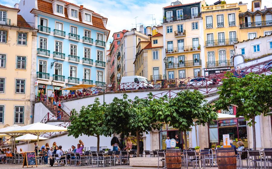 Lisboa casas prédios ruas