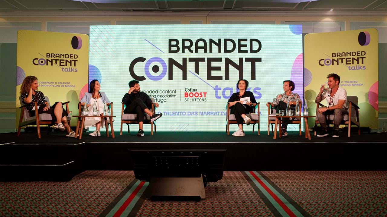 Hugo Veiga, Cláudia Rodrigues, Susana Albuquerque, Pedro Varela e Mário Patrocínio discutiram “o poder do brand storytelling”