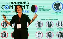 Patrícia Weiss, fundadora do BCMA, na primeira Branded Content Talks.