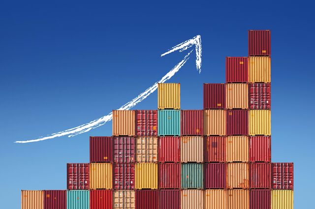 Crescimento nas exportações