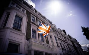 Reino Unido londres bandeira banco