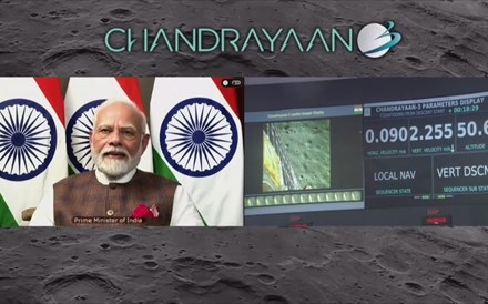 Índia é o primeiro país a colocar sonda no polo sul da Lua
