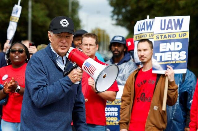 Biden junta-se a greve do setor automóvel em Detroit e apoia sindicato