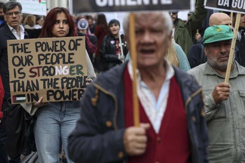 Manifestação Israel em Lisboa