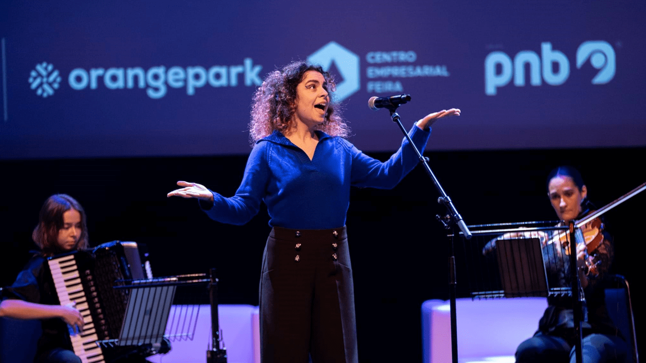 A soprano Margarida Vaz Neto cantou e encantou no evento