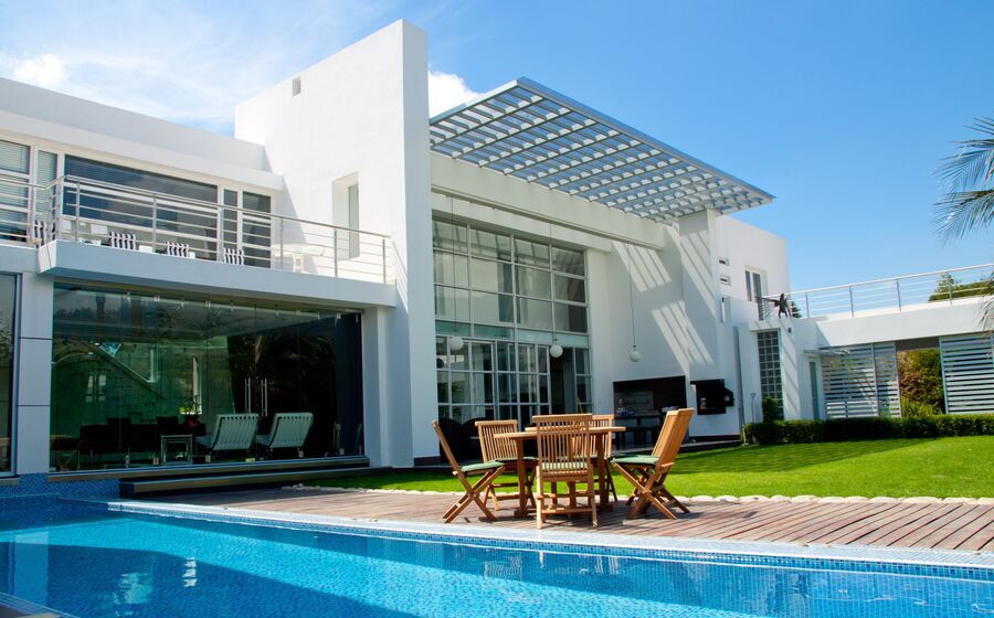 imobiliário, piscina, casa