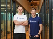 Mihkel Aamer e Martin Sokk, os fundadores da Lightyear. 
