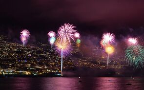 fogo de artifício, foguetes, passagem de ano, reveillon, ,Madeira