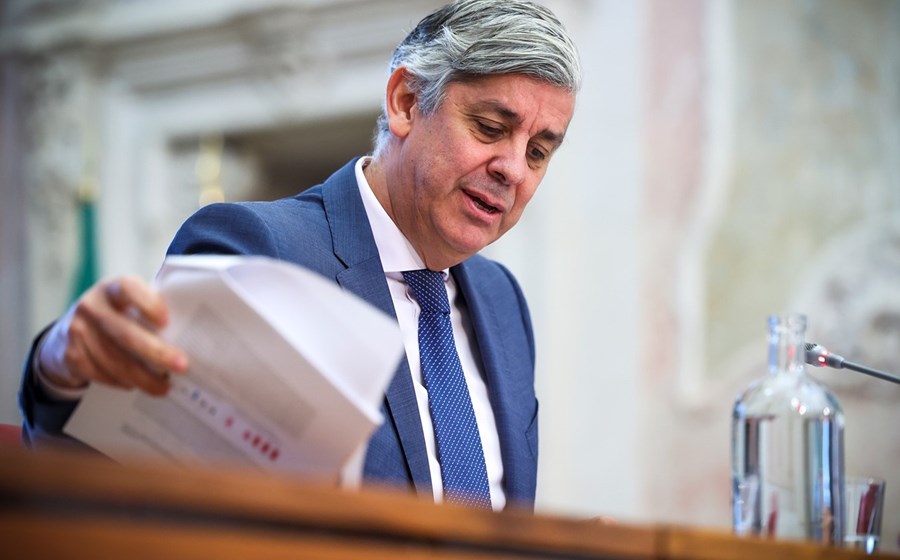 Mário Centeno, governador do Banco Central, apresentou as novas projeções da instituição para a economia portuguesa.