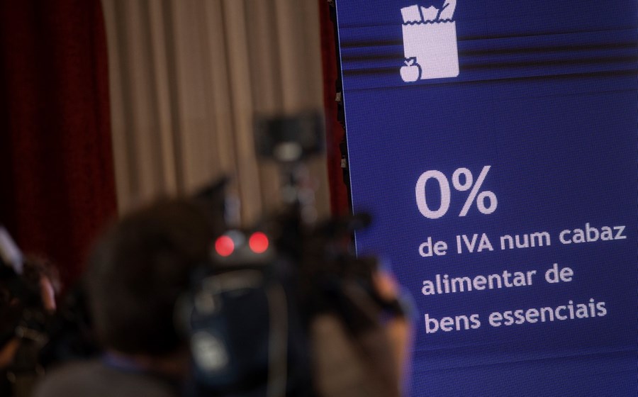 Isenção do IVA num cabaz de 46 produtos alimentares entrou em vigor a 18 de abril.