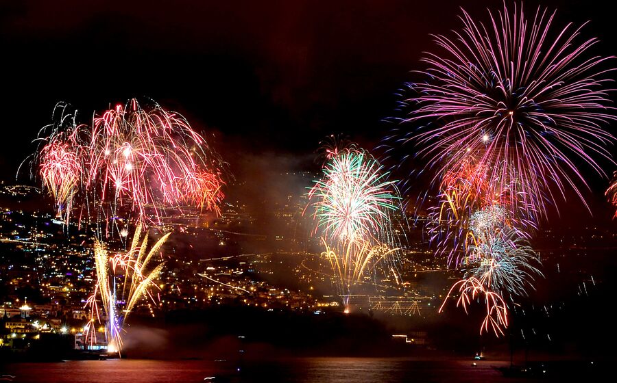 fogo de artifício, foguetes, reveillon, passagem de ano, Madeira