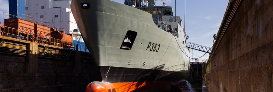 Os dois navios patrulha oceânicos já construídos pela West Sea para a Marinha Portuguesa.