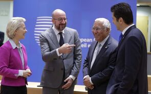 Charles Michel, António Costa e Ursula von der Leyen
